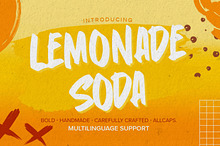 Lemonade Soda-Bold Handmade Carefull