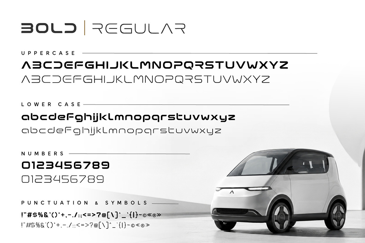 AIREV – Futuristic Display Typeface, a Sans Serif Font by HypeWorksCo (Photo 9 of 9)