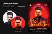 Techno DJ Flyer Template, a Flyer Template by Bornx Design (Thumbnail 6 of 6)
