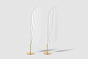 Feather Flag Mockup, an Advertising Mockup by zpackcreative (Thumbnail 4 of 5)