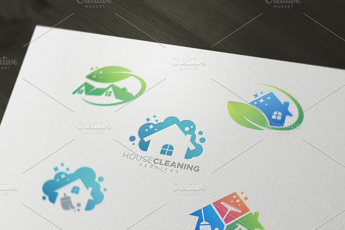 House Cleaning Design Collections, a Branding & Logo Template by Toko Pak Sabar (Photo 1 of 6)