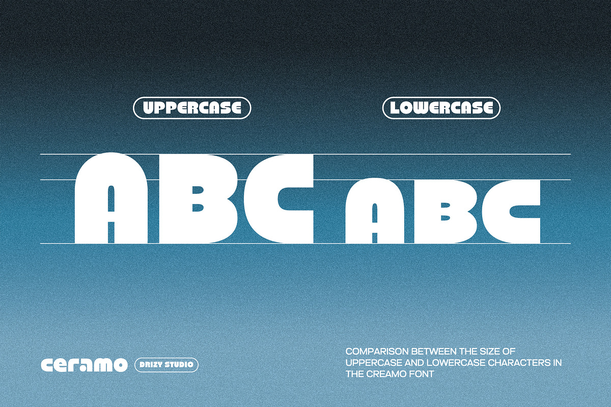 Ceramo – Retro Geometric Display, a Sans Serif Font by Drizy (Photo 3 of 10)