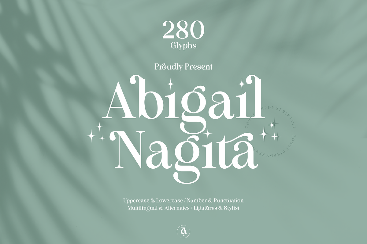 Abigail Nagita - Display Serif Font, a Serif Font by Artchitype Studio (Photo 1 of 16)