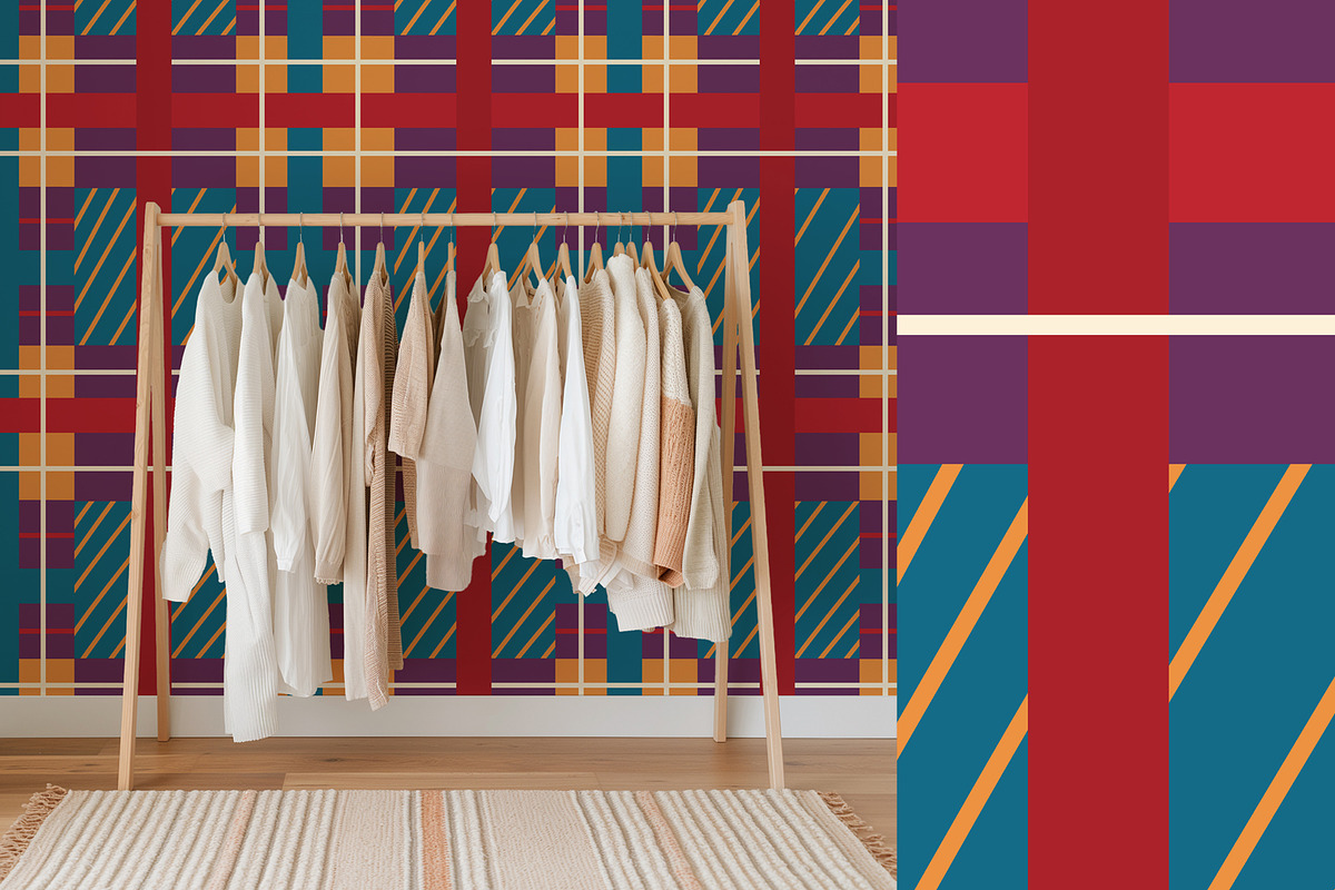 Checkered & Plaid vector patterns, a Pattern Graphic by Carpet Tapete Pretzel (Photo 6 of 13)