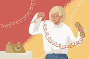 Break of connection concept, a Person Illustration by Good Studio (Thumbnail 1 of 3)