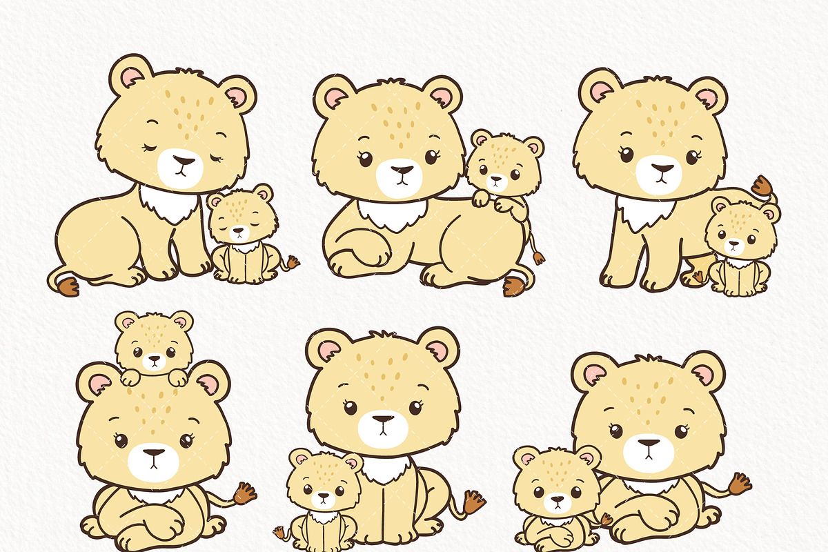 Lion mom SVG, Mother's day with lion, an Animal Illustration by TitaLivingArt (Photo 3 of 9)