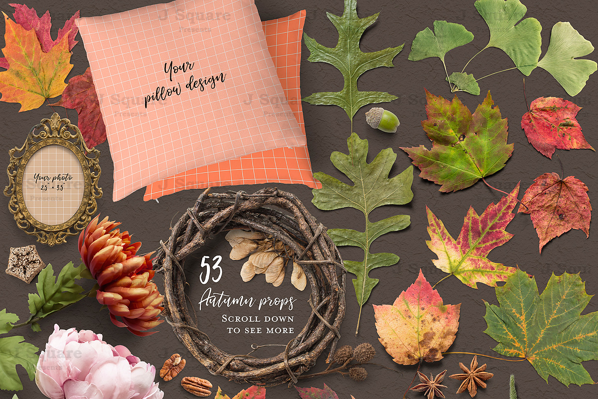 Autumn Props & Mock Ups, a Product Mockup by JSquarePresents (Photo 2 of 11)