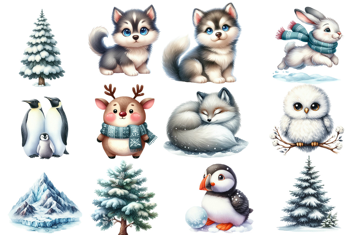 Arctic Animals, Clipart, an Illustration by Designworld (Photo 4 of 5)
