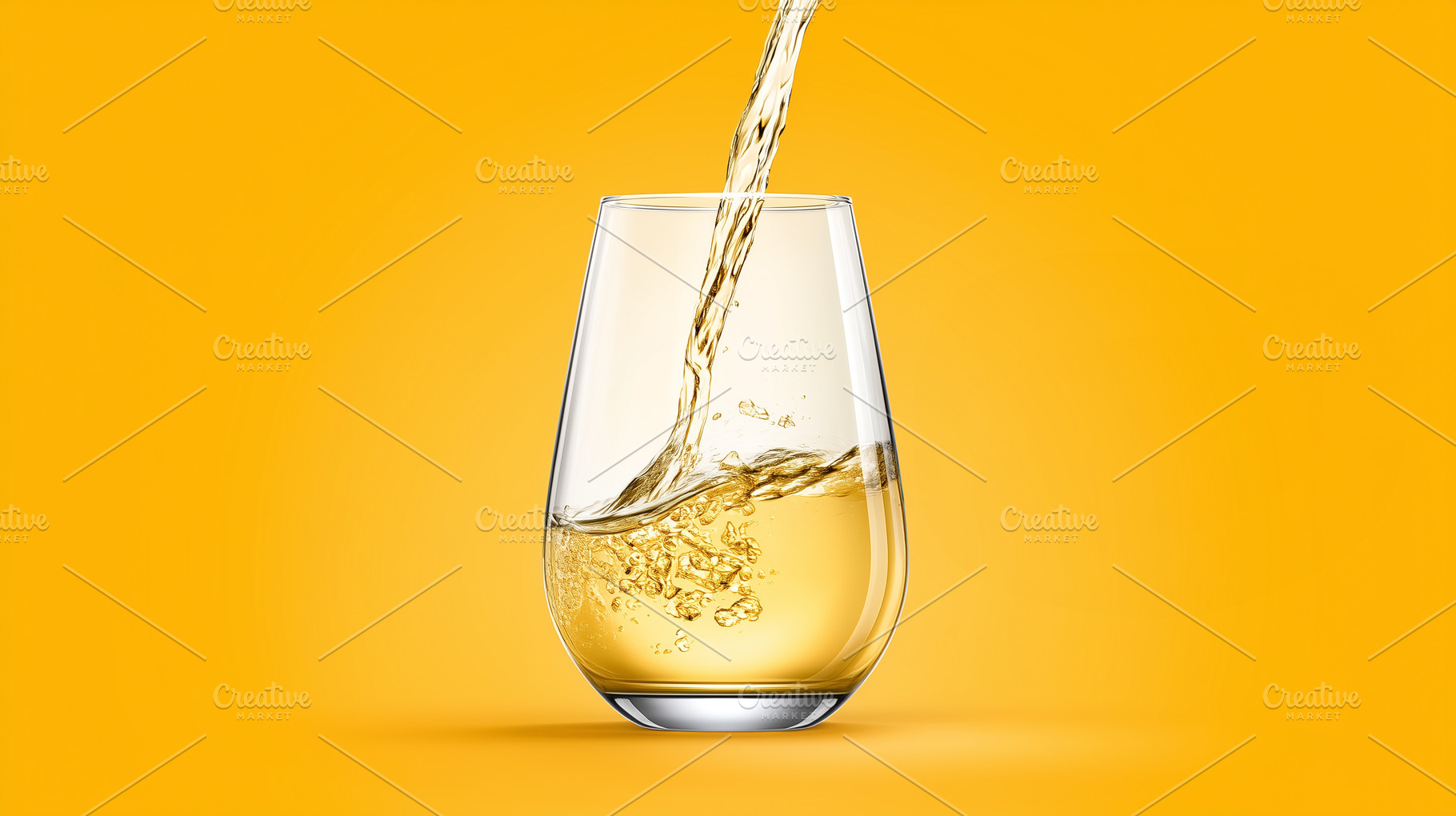 Golden liquid pouring into a glass, a Food & Drink Photo by MistyDay