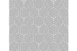 Abstract geometric pattern with dots, a Pattern Graphic by RODINA