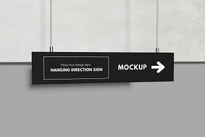 Celing Sign Mockup