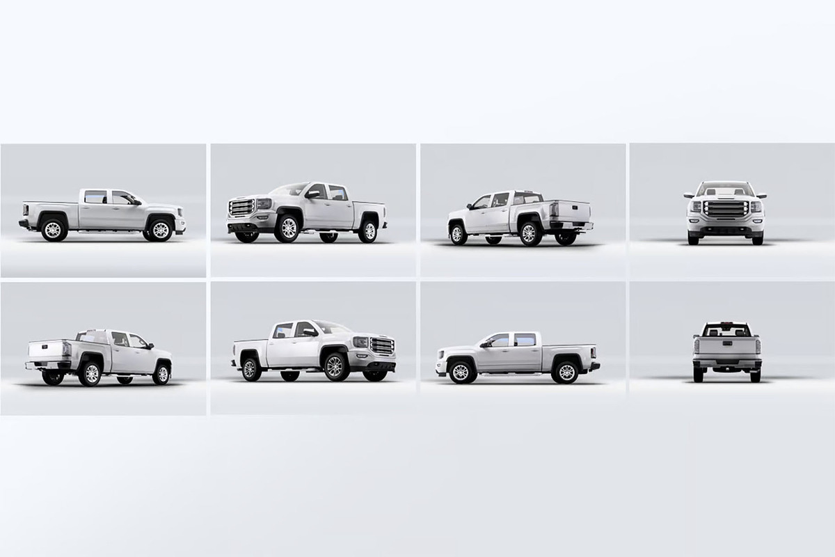 Truck 4X4 Mock-Up, a Product Mockup by DesignRushMarket (Photo 6 of 7)
