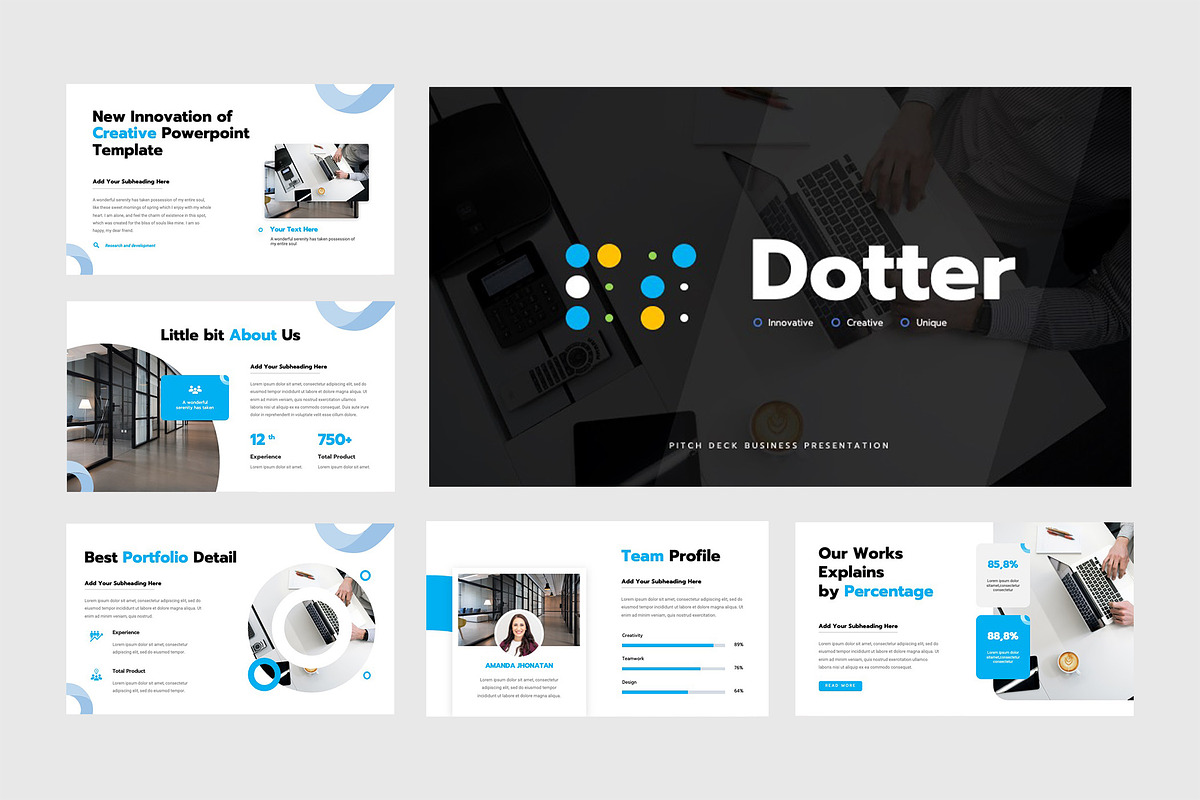 Pitch Deck Google Slide Template, a Presentation Template by TMint Creative (Photo 2 of 6)