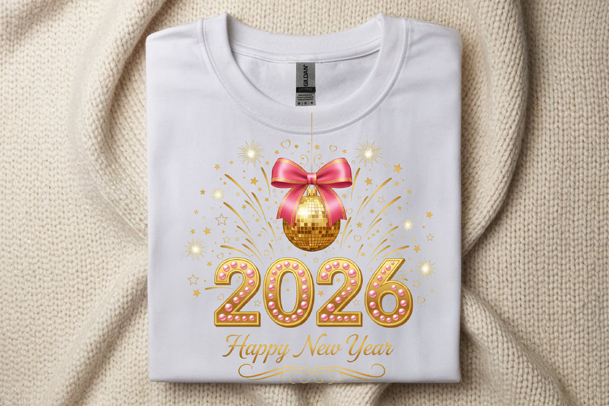 2026 Happy Glitter New Year PNG, an Illustration by SinaCreation (Photo 9 of 11)