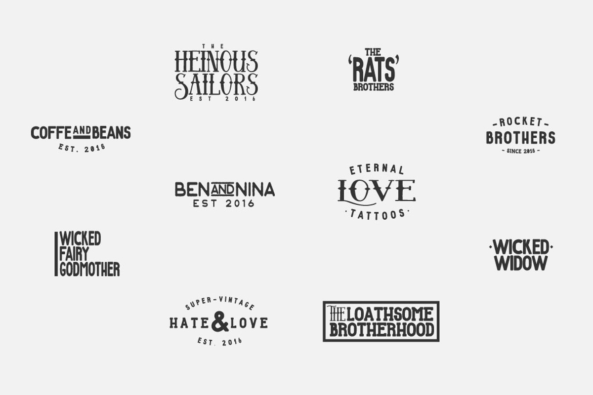 10 Minimal Vintage Logos, a Branding & Logo Template by Nuzzo (Photo 2 of 4)