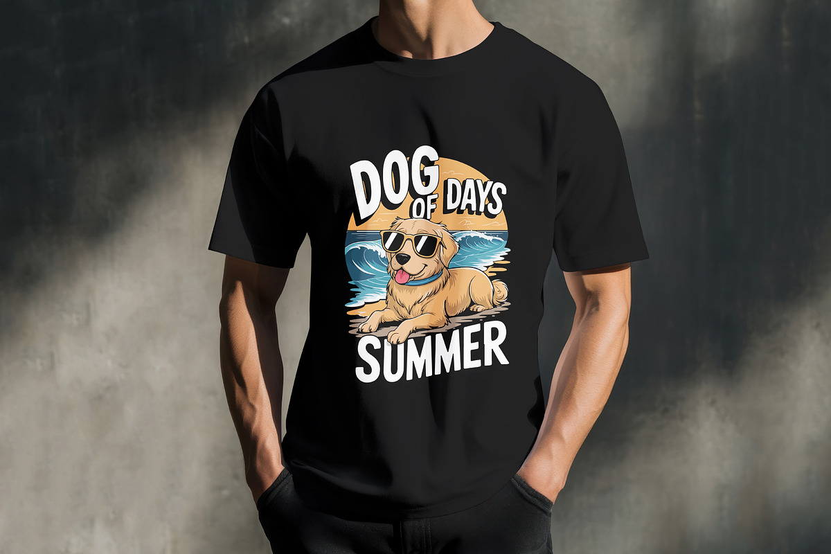 Summer Dog Digital Shirt Design, a Graphic by Vector Portal (Photo 1 of 5)