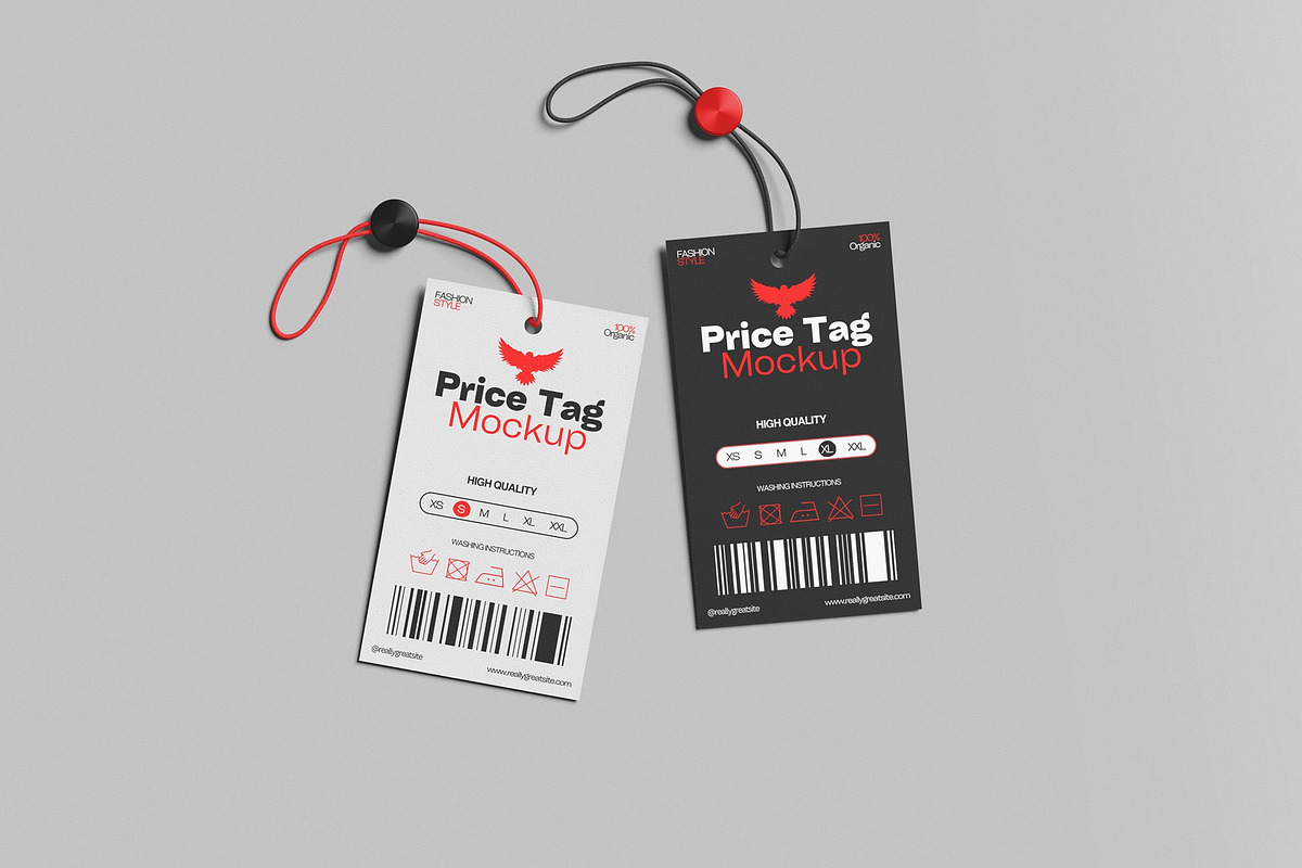 Price Tag Mockup, a Merchandise Mockup by hokagata (Photo 5 of 5)