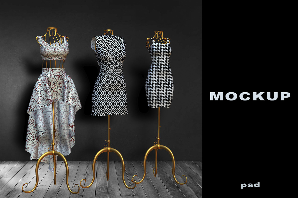 Clothing / Fashion / Dress Mockup, a Print Template by AnastasiyaOleynik (Photo 1 of 4)