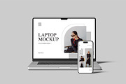 Laptop and Phone Mockup, an iPhone Mockup by Amigos__46 (Thumbnail 3 of 10)