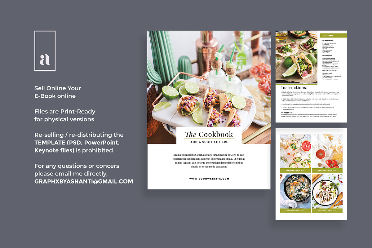 The Cook: E-Book Template, a Magazine Template by SheMadeStudio (Photo 3 of 5)