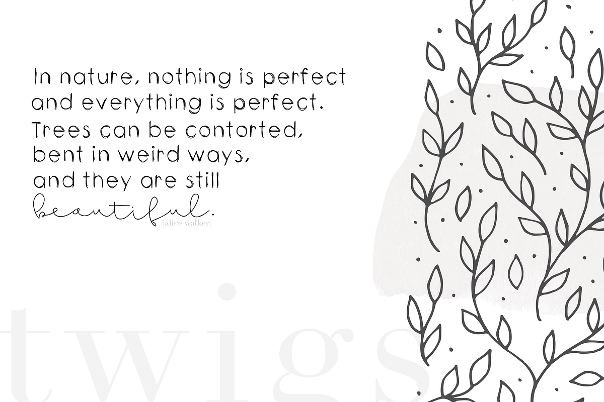 Twigs - A Handwritten Scribble Font preview 2