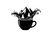 Mountain Coffee Cup Design Bundle, an Illustration by yasushie (Thumbnail 10 of 31)