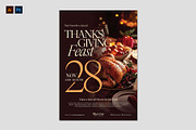 Thanksgiving Feast Flyer Template, a Flyer Template by BrandPacks (Thumbnail 1 of 5)