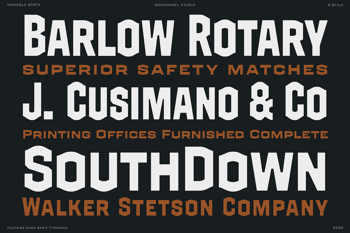 GW Grayback Variabel Width, a Sans Serif Font by Goodwheel Studio (Photo 4 of 9)