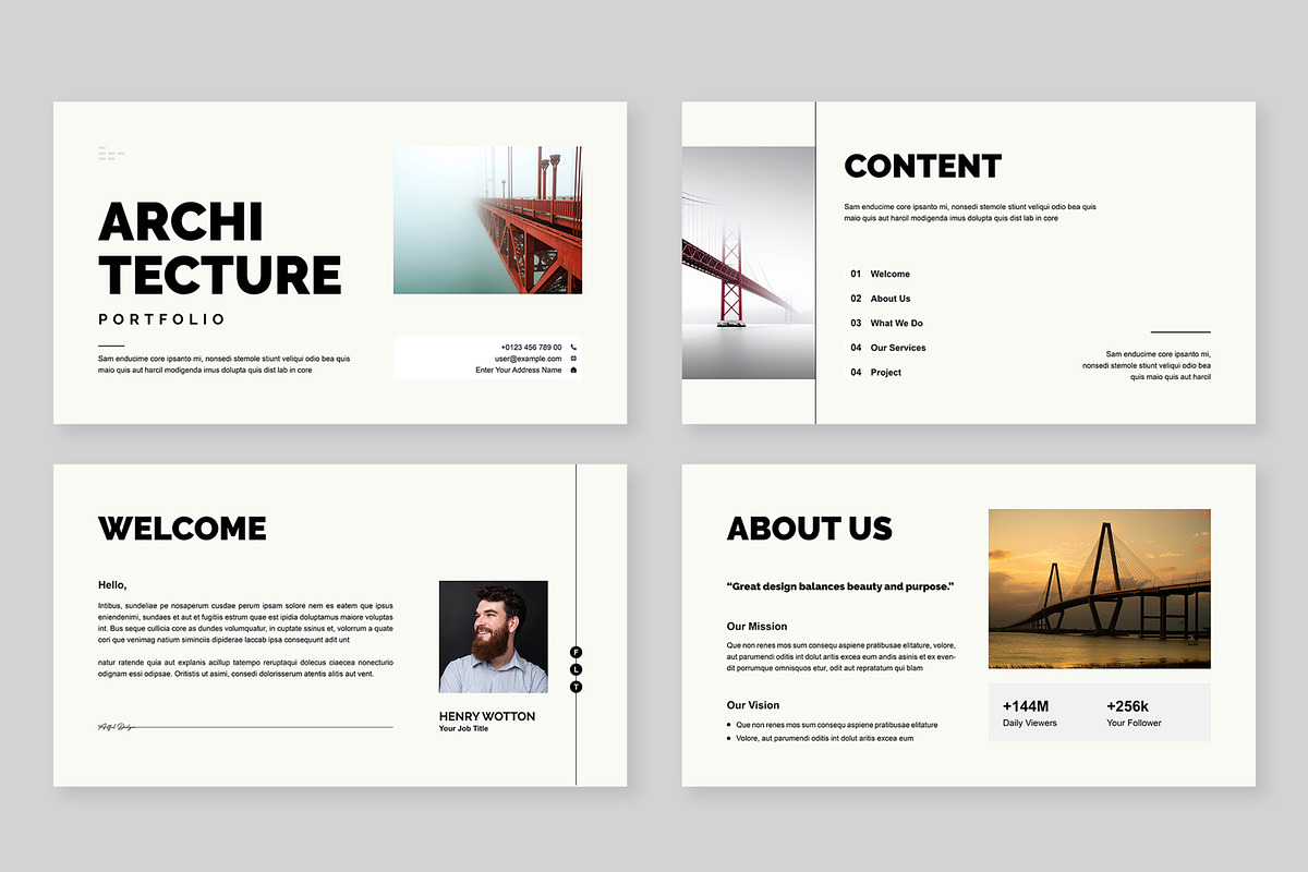 Architecture Portfolio Presentation, a Presentation Template by ContestDesign (Photo 2 of 5)