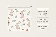 Pattern Little bunny, a Pattern Graphic by Olena Kuznietsova (Thumbnail 1 of 3)