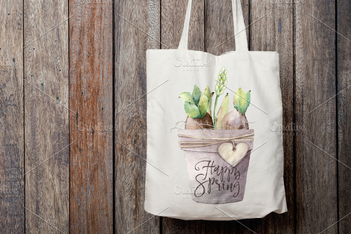 HAPPY SPRING watercolor set, an Illustration by Lemaris (Photo 8 of 8)