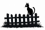Elegant Cat  Silhouette Bundle, an Object Graphic by hafijul (Thumbnail 10 of 11)