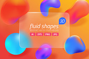 Fluid abstract 3d blobs vivid shapes, an Object Graphic by vladwel (Thumbnail 1 of 6)