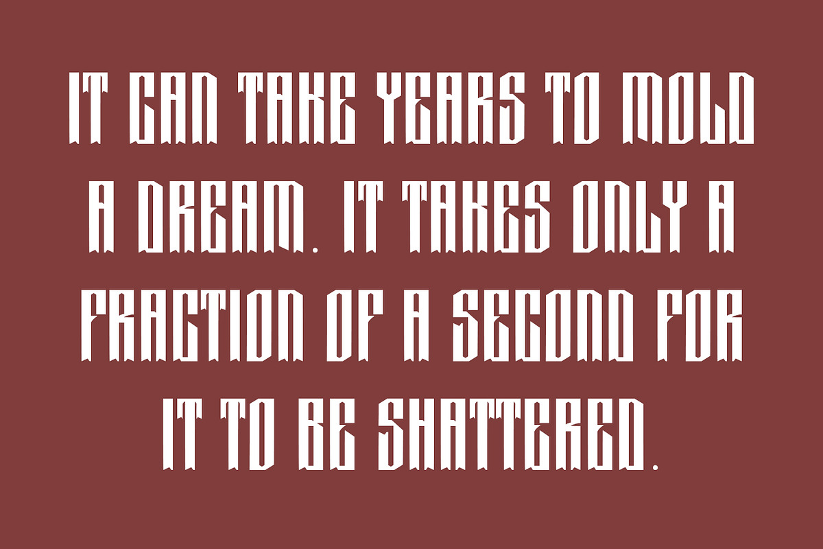 Xarztic Blackletter Display Typeface, a Blackletter Font by Maulana Creative (Photo 6 of 7)
