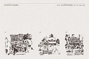 Countryside House Sketch Collection, an Object Illustration by TheMountBirdStudio (Thumbnail 5 of 8)