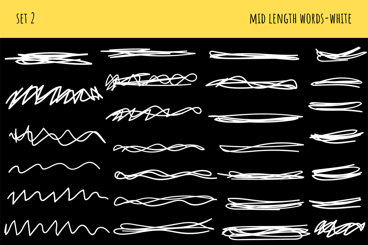 Hand Drawn Scribbles Vector Pack, an Outline Icon by Design by Barton (Photo 5 of 11)