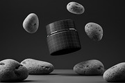 Cosmetic Jar Floating Mockups, a Mockup by Luuqas Design (Thumbnail 1 of 3)