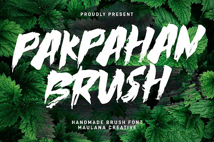Pakpahan Brush Display Font, a Handwritten Font by Maulana Creative
