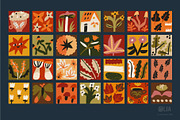 Autumn Blocks Fall Elements Clipart, a Seasonal Illustration by Olia (Thumbnail 4 of 28)
