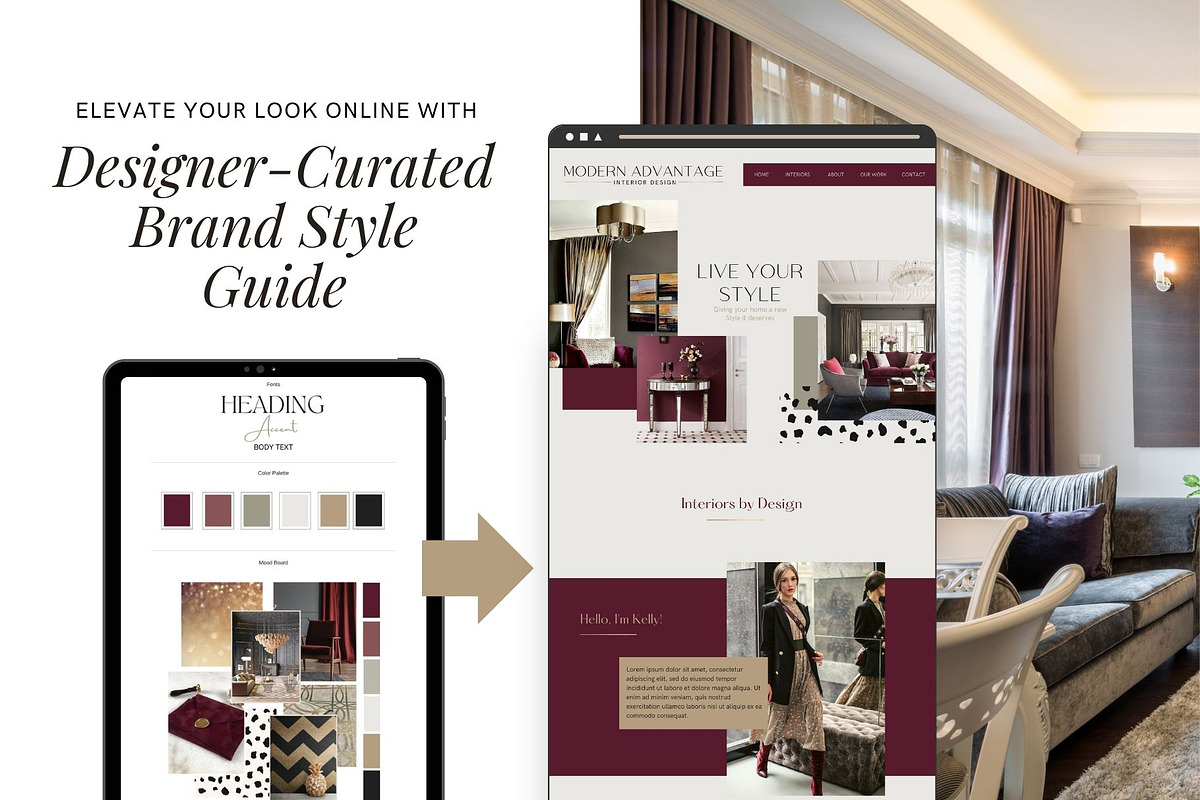 Style Guide for Website & Social, a Branding & Logo Template by Styled Web Shop (Photo 5 of 6)