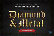 Diamond & Metal #1 - 15 Text Styles, a Layer Style Add-On by Jonas Stensgaard (Thumbnail 8 of 18)