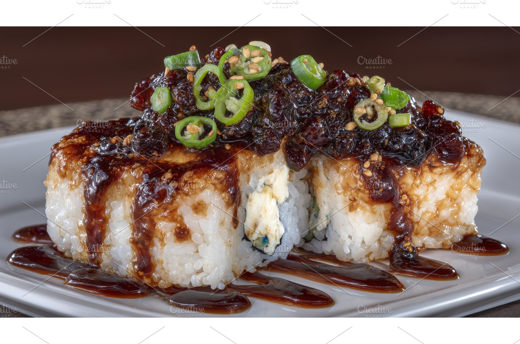 Gourmet rolls, wasabi, and, a Food & Drink Photo by ZinetroN