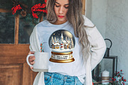 Small Town Christmas Globe PNG, an Illustration by DreamPrint404 (Thumbnail 5 of 7)