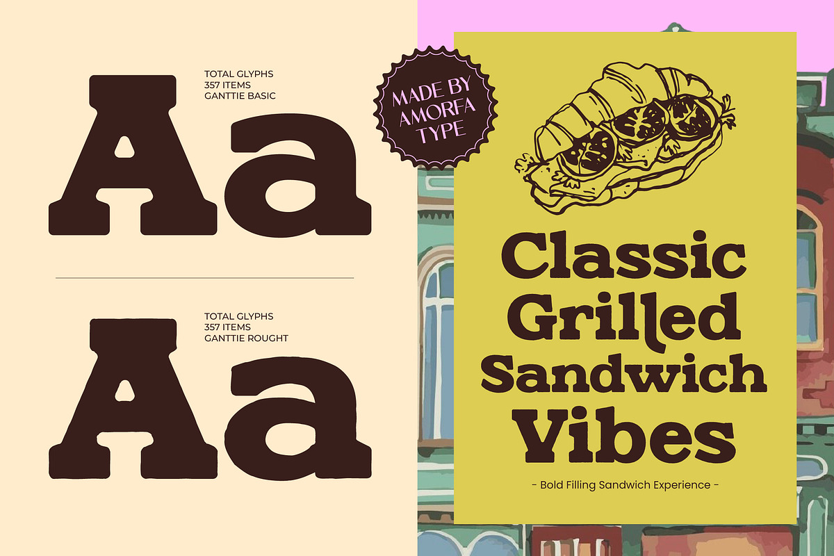 Ganttie Bold Display Serif, a Serif Font by AmorfaType (Photo 4 of 11)