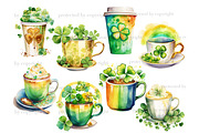 St.Patrick’s Day Coffee PNG, a Seasonal Illustration by GlamArtZhanna (Thumbnail 3 of 6)