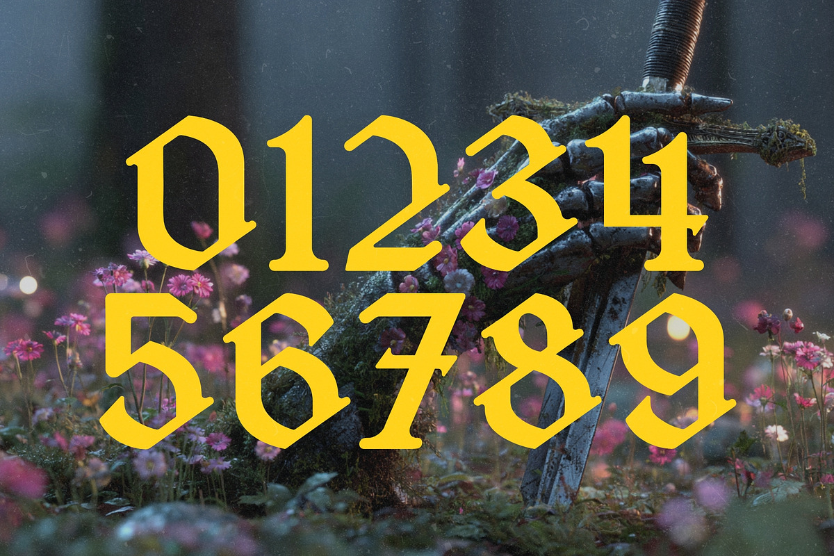 Black Vesper - Blackletter Typeface, a Blackletter Font by HipFonts (Photo 7 of 11)