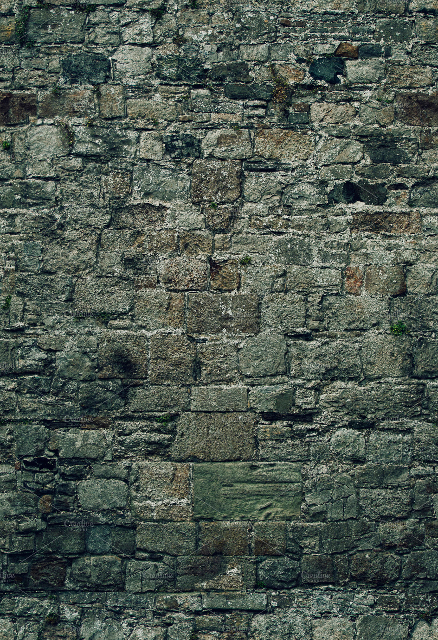 Castle wall tileable texture stock photo containing wall and stone