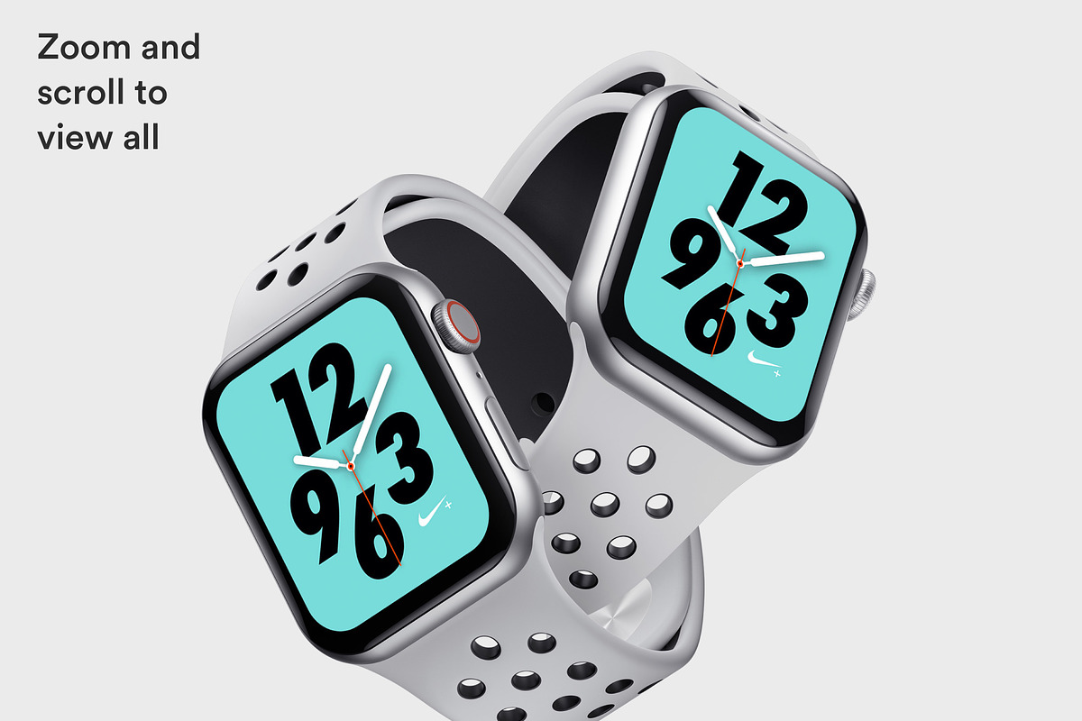 Apple Watch 4 Mockups | PK, a Wearable Device Mockup by ls.graphics (Photo 8 of 8)
