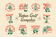 Mascot Golf Graphic, a Sport Illustration by Skilline Supply Co. (Thumbnail 1 of 13)