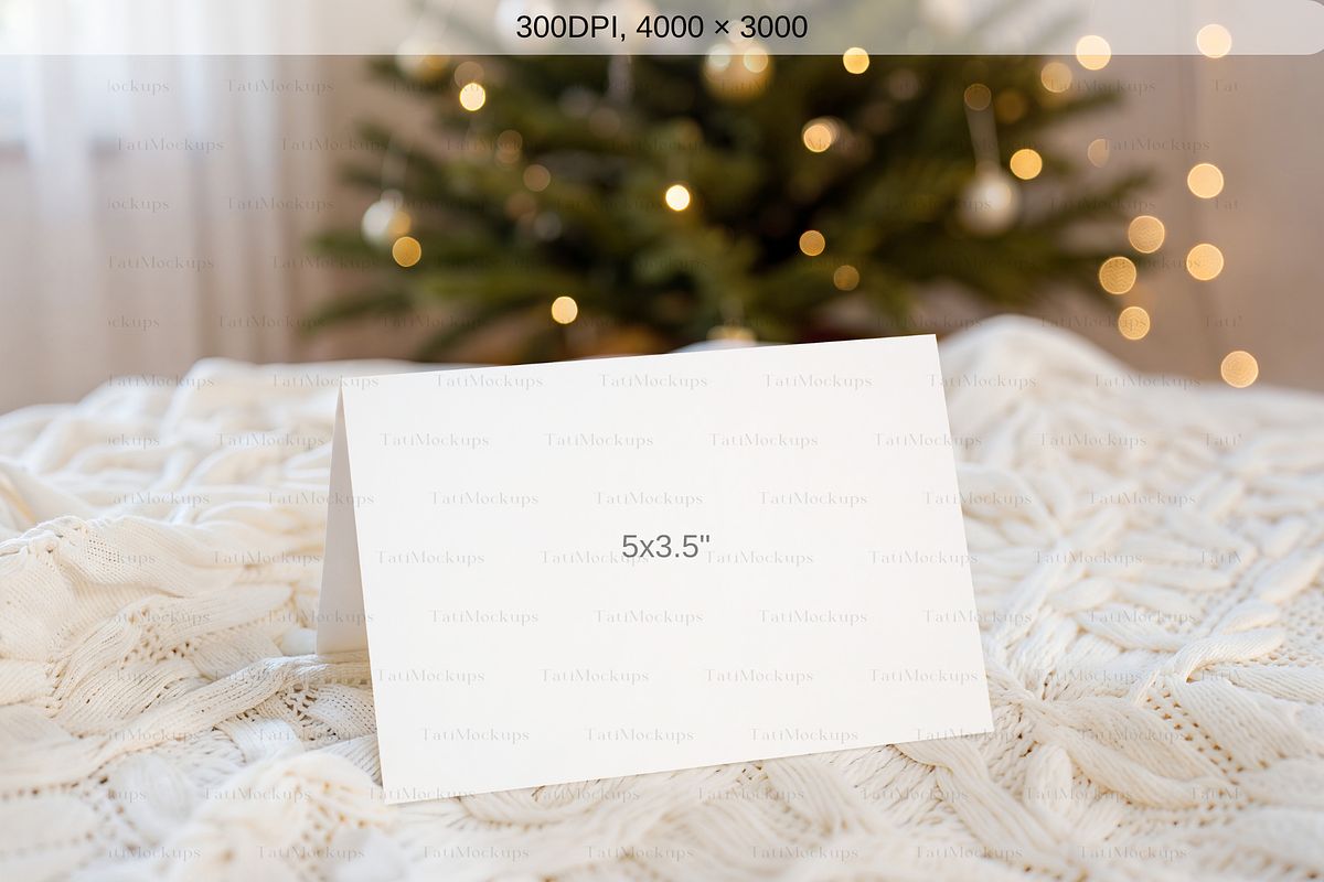 Winter 5x3.5 Card PSD Mockup, a Product Mockup by TatiMockup (Photo 2 of 4)